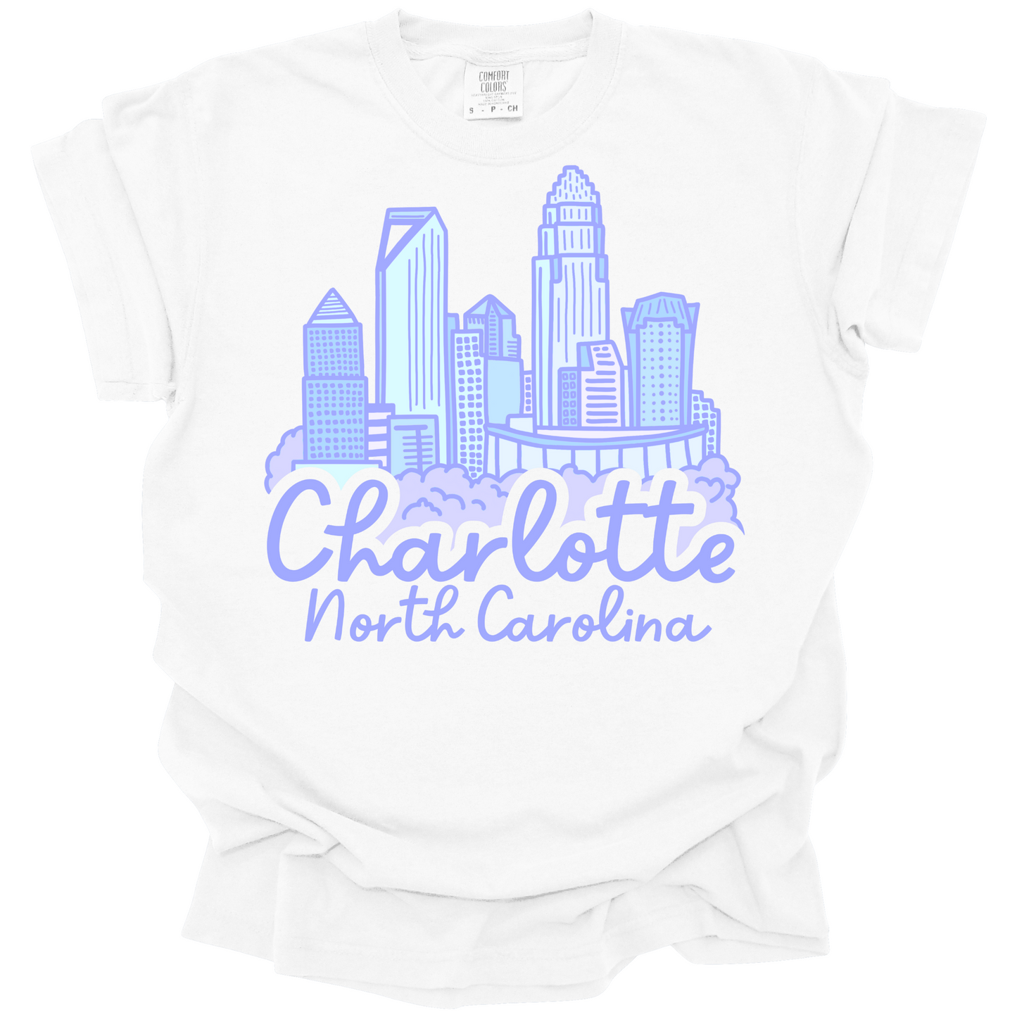 Purple Charlotte Skyline Tee