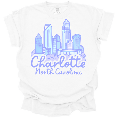 Purple Charlotte Skyline Tee