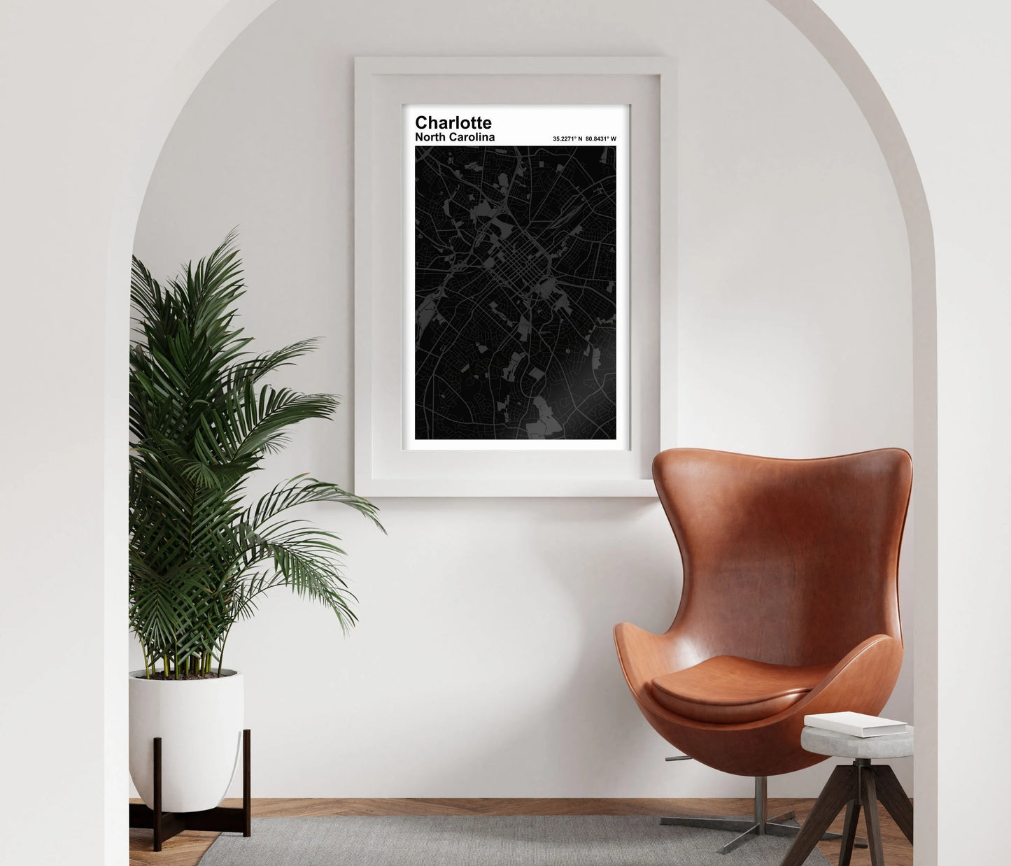 Charlotte Map Print