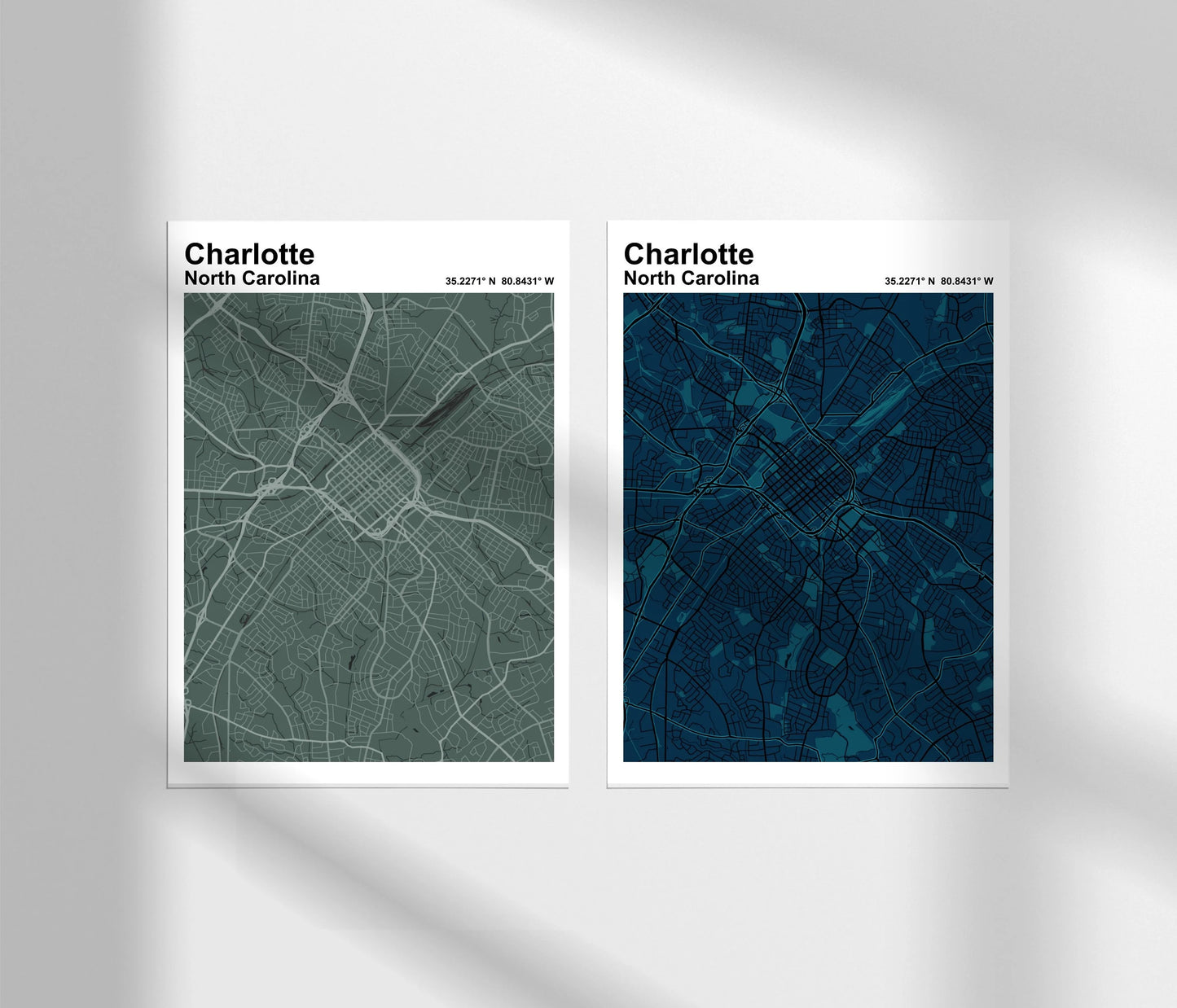 Charlotte Map Print
