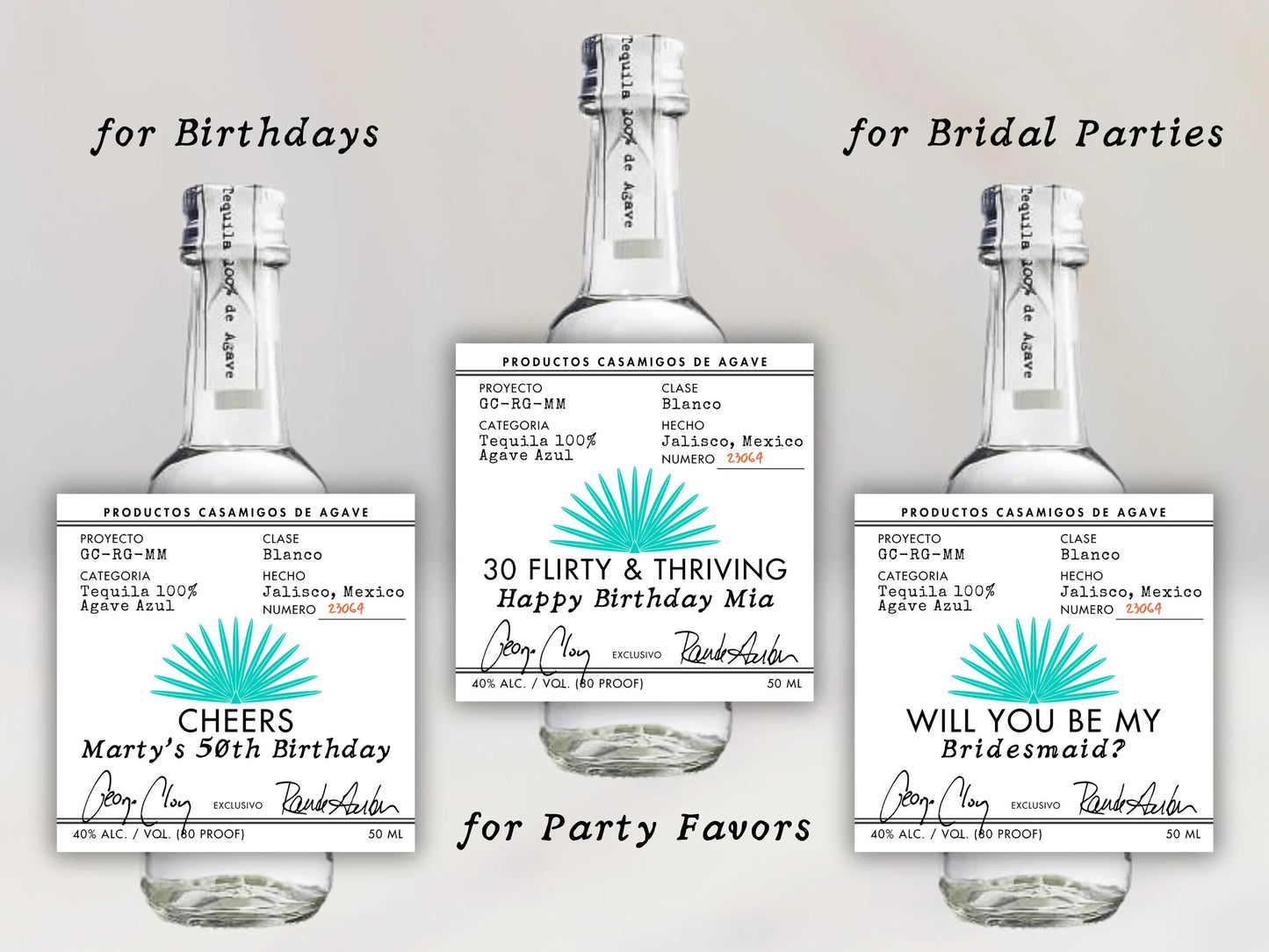 Custom Casamigos Label