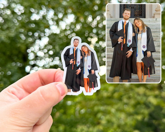 Custom Couple Photo Stickers