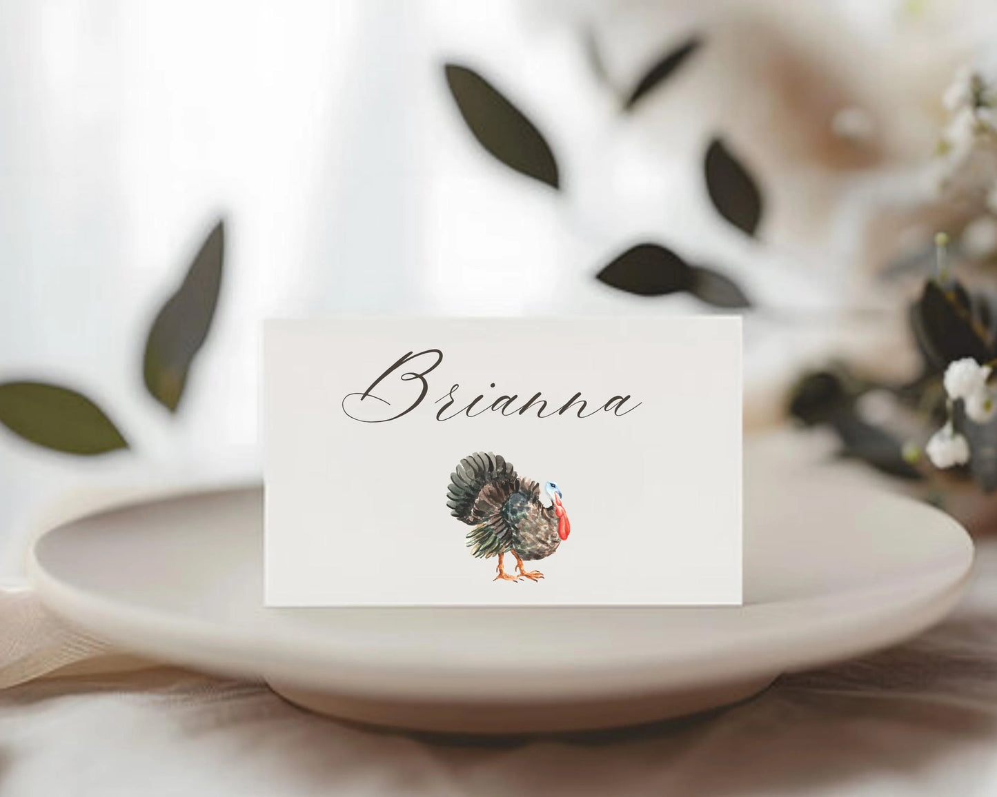 Personalized Thanksgiving Place Cards- Style 02