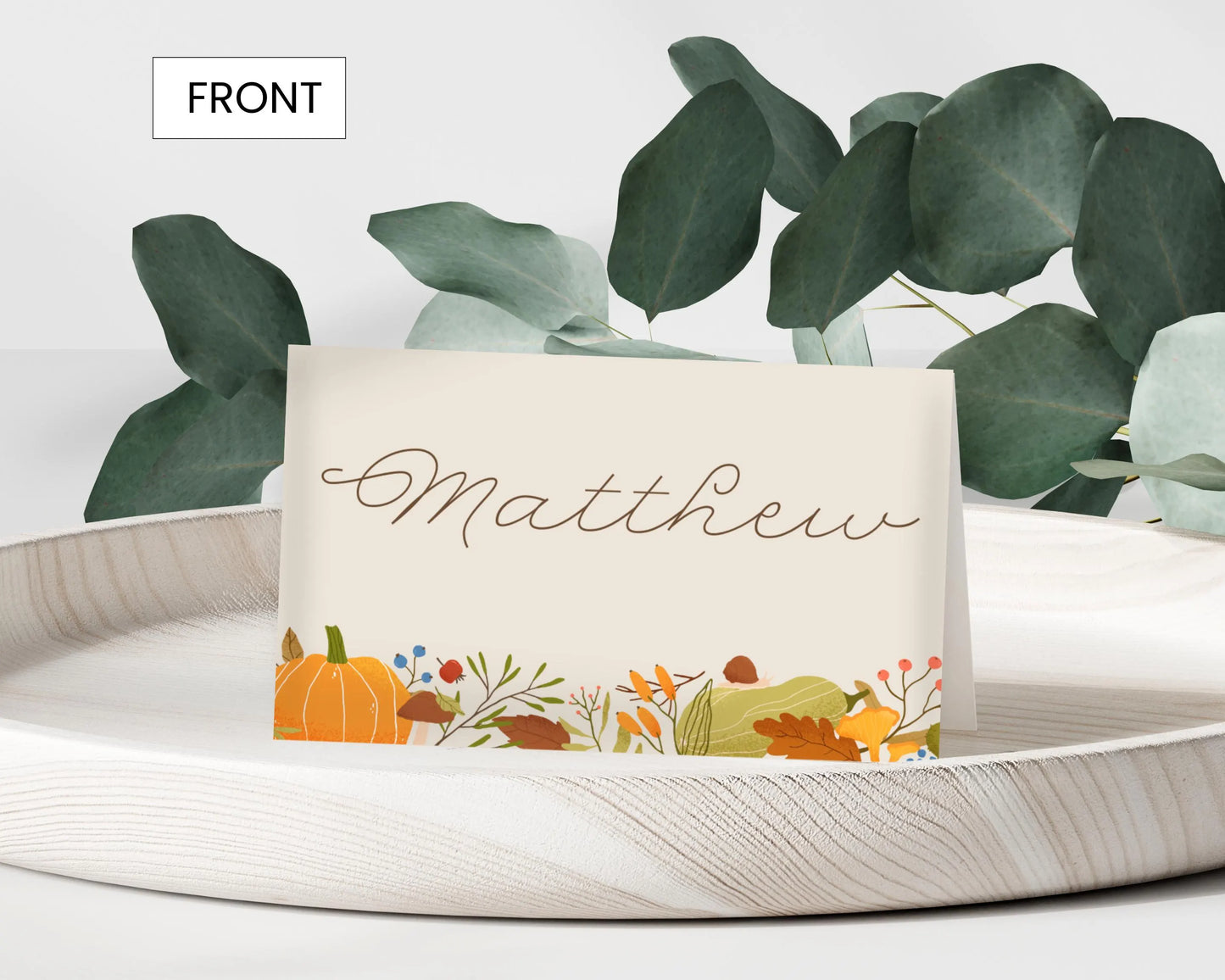 Personalized Thanksgiving Place Cards- Style 04