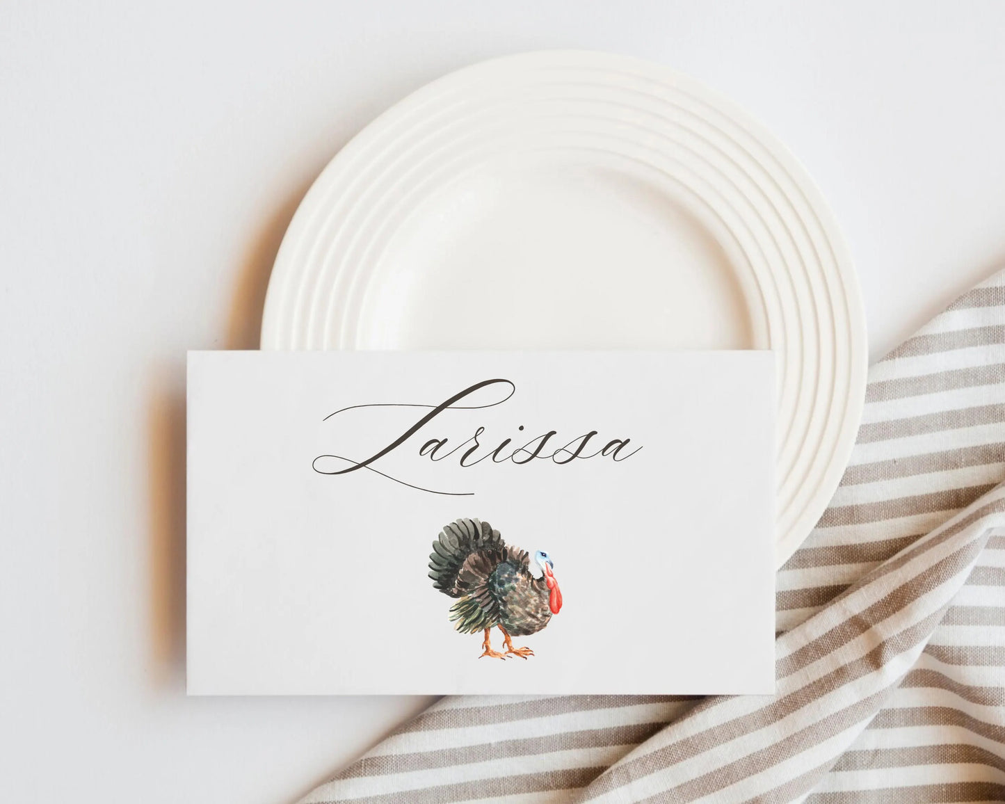 Personalized Thanksgiving Place Cards- Style 02