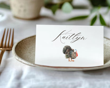 Personalized Thanksgiving Place Cards- Style 02
