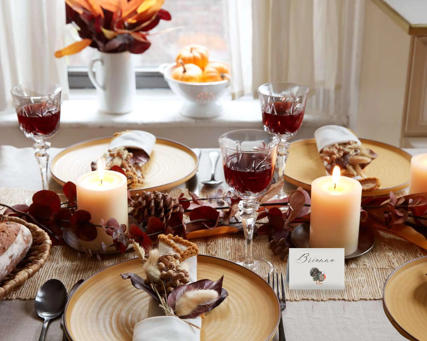 Personalized Thanksgiving Place Cards- Style 02
