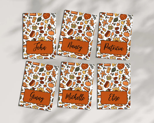 Personalized Thanksgiving Place Cards- Style 06
