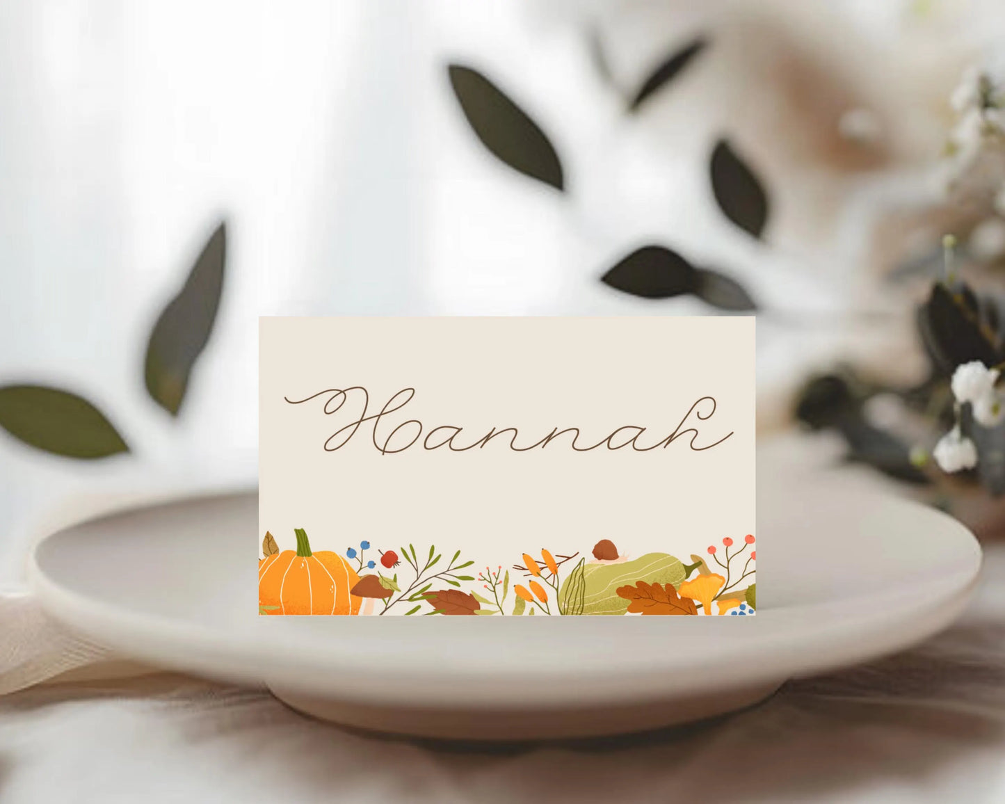 Personalized Thanksgiving Place Cards- Style 04