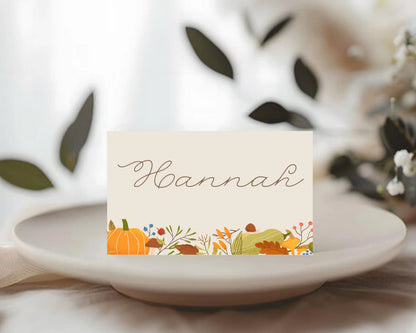 Personalized Thanksgiving Place Cards- Style 04