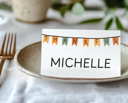 Personalized Thanksgiving Place Cards- Style 03