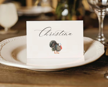 Personalized Thanksgiving Place Cards- Style 02